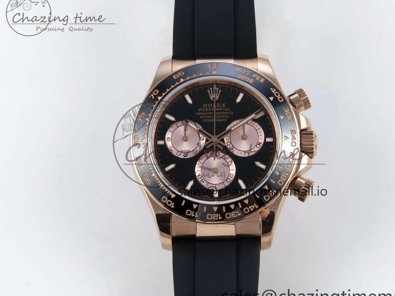 0206 Bold Daytona 126515 QF 1:1 Best Edition Black RG Dial on Oysterflex Strap SH4131 V 702